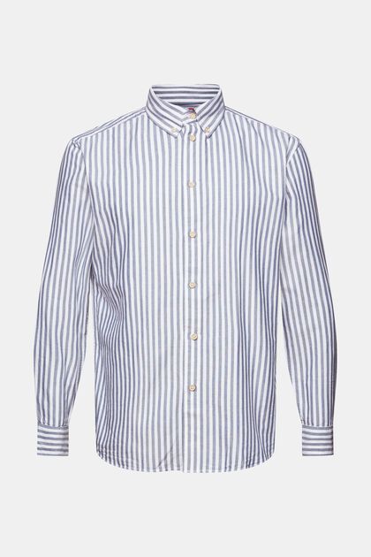 Oxfordrandig button down-skjorta