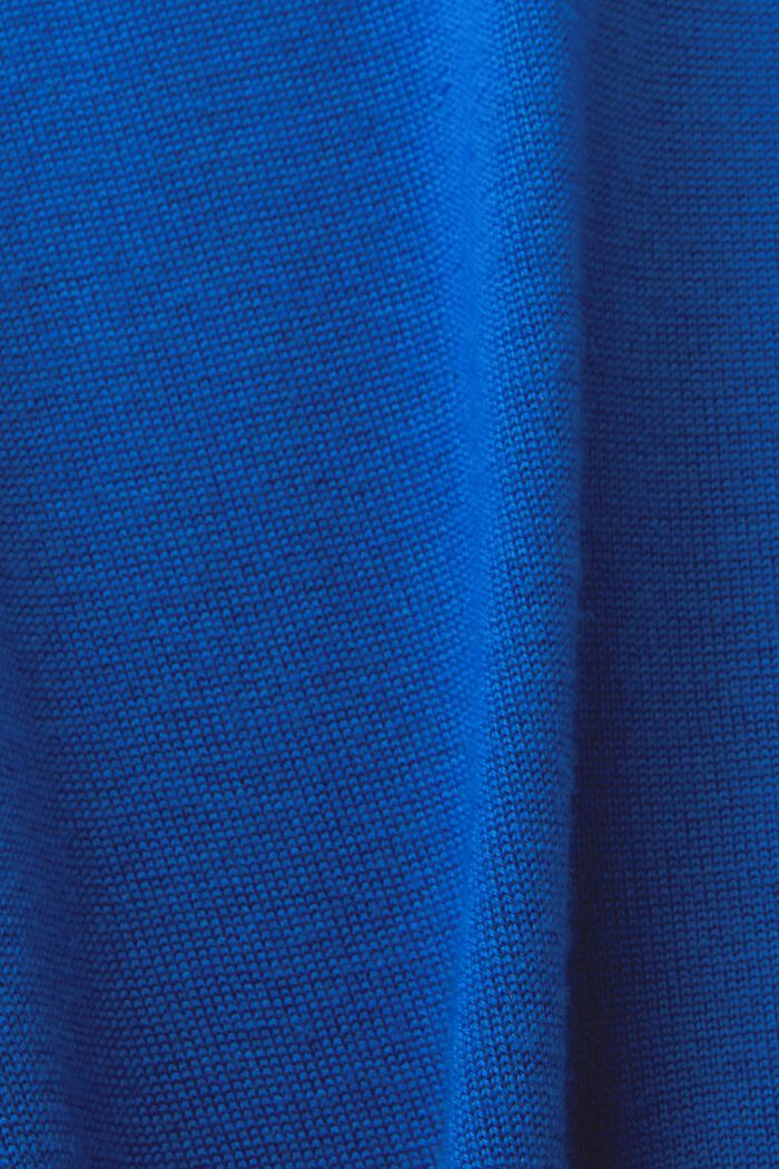 Polotröja i ull, BRIGHT BLUE, detail image number 5