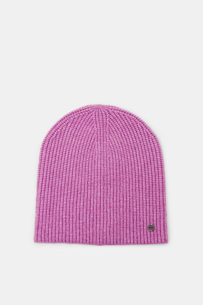 Stickad beanie, LILAC, detail image number 0