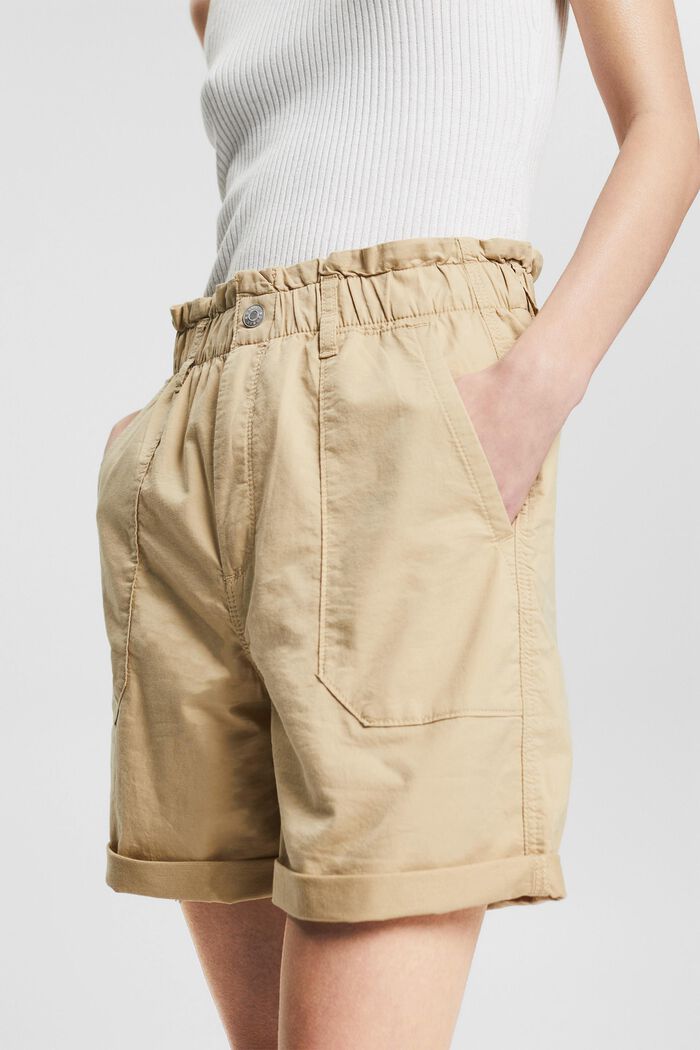Lätta shorts med resårlinning, SAND, detail image number 4