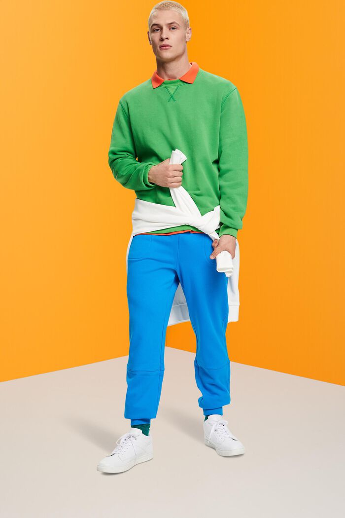 Enkel sweatshirt med normal passform, GREEN, detail image number 1