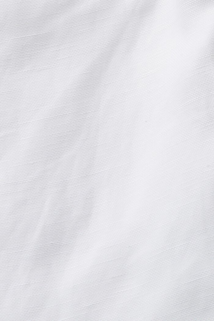 Pull-on shorts, linneblandning, WHITE, detail image number 6
