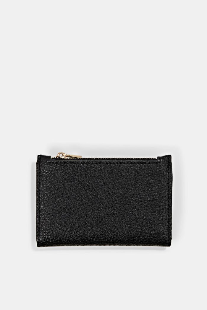 Vegansk: Liten plånbok i skinnlook, BLACK, detail image number 2