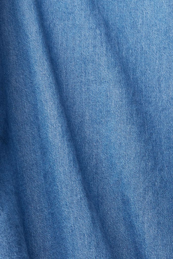 Jeansskjorta med bröstficka, BLUE MEDIUM WASHED, detail image number 6