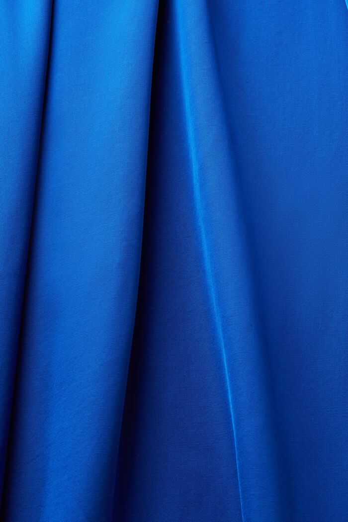 Rak ärmlös klänning i satin, BRIGHT BLUE, detail image number 6
