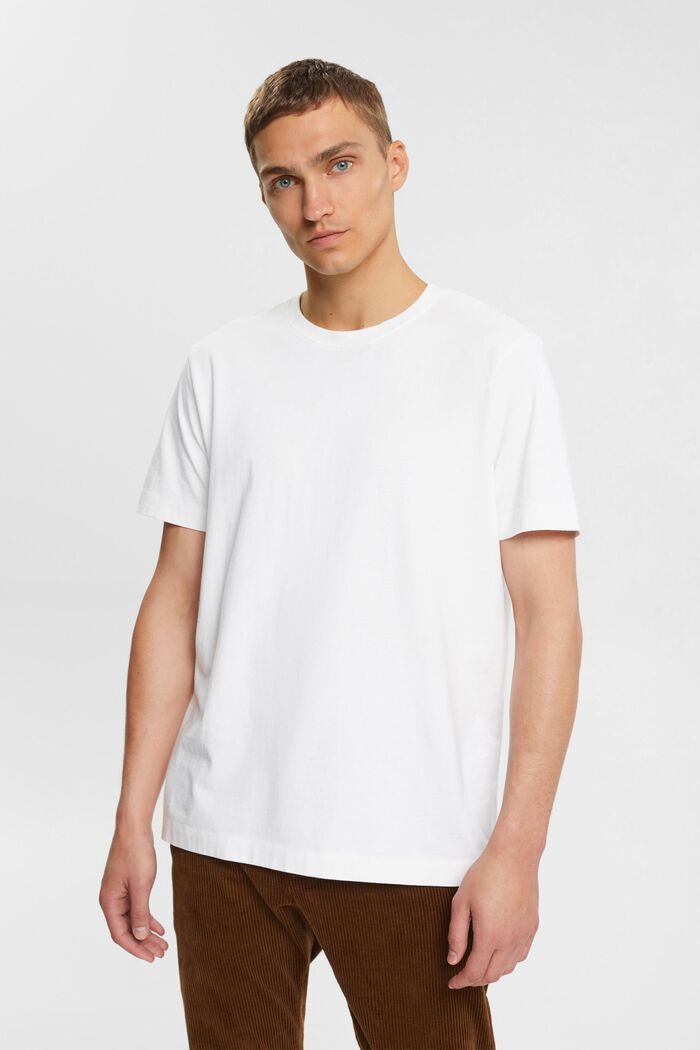 Enfärgad T-shirt, WHITE, detail image number 1