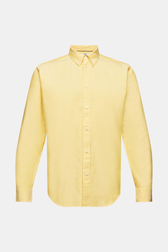 Oxfordskjorta i bomull, YELLOW, detail image number 7