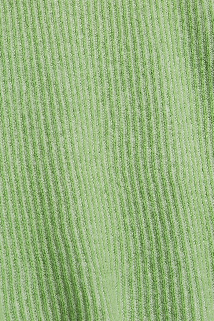 Ribbstickad tröja i ullmix med alpacka, GREEN, detail image number 4