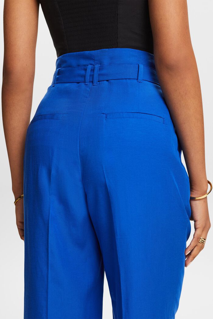 Mixa och matcha: kort culottebyxa med hög midja, BRIGHT BLUE, detail image number 3