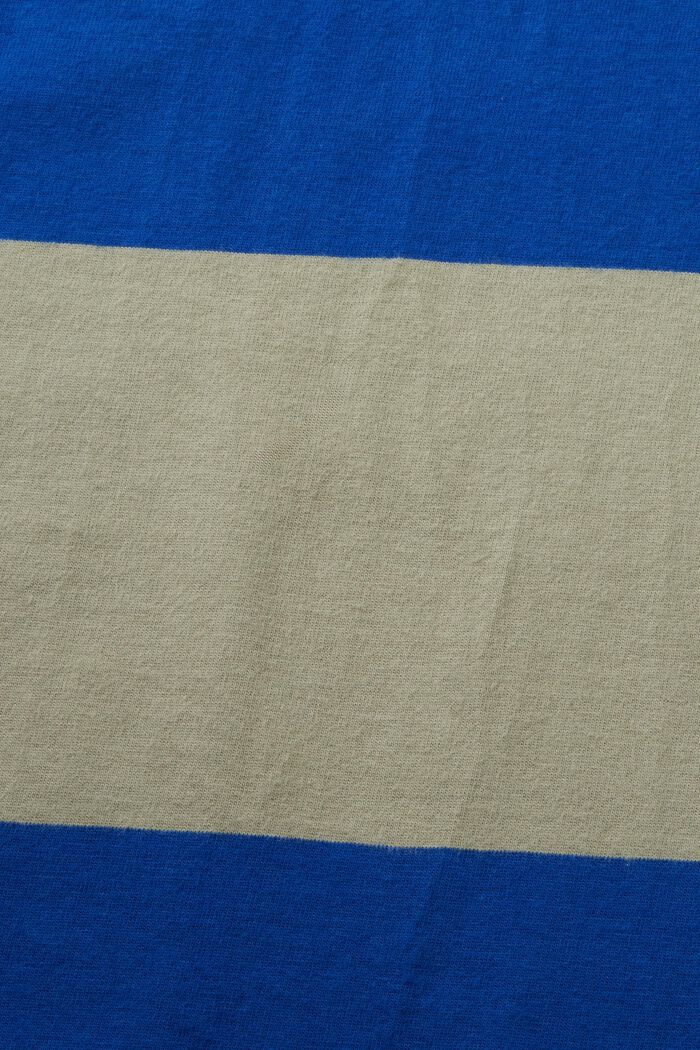Randig T-shirt med logo, BRIGHT BLUE, detail image number 4