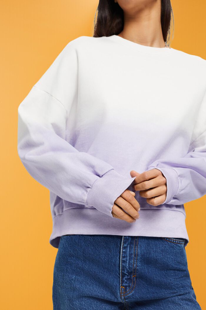 Oversize-sweatshirt med färgskiftning, VIOLET, detail image number 2