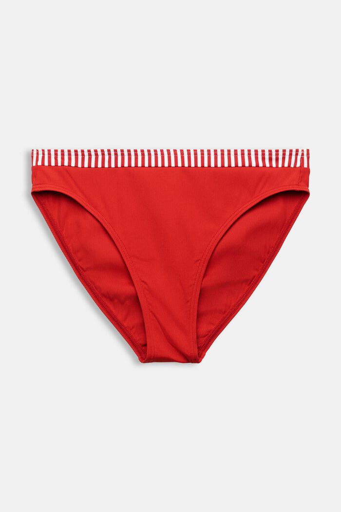 Bikiniunderdel med medelhög midja, DARK RED, detail image number 4