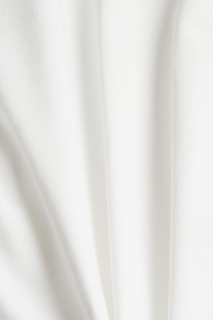 Sweathuvtröja med kort ärm, ekobomull, OFF WHITE, detail image number 4