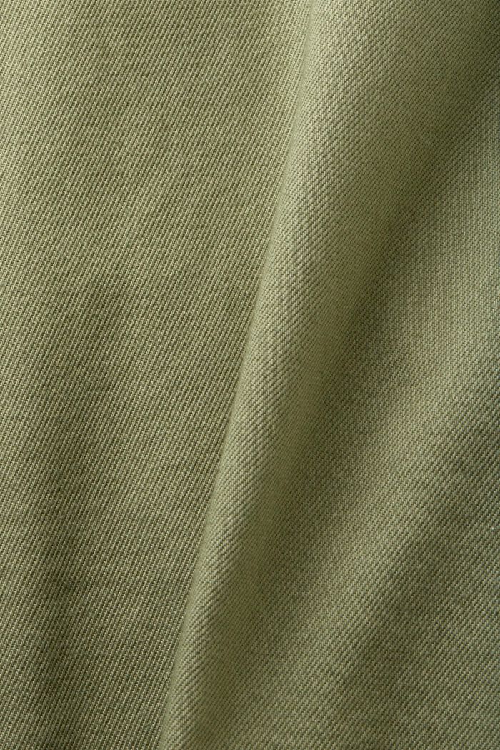 Skjortjacka i ekologisk bomull, LIGHT KHAKI, detail image number 5