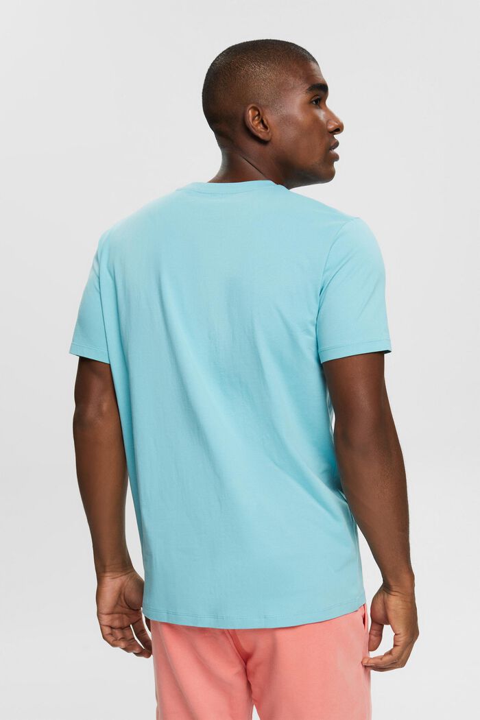 T-shirt i jersey med tryck, LIGHT TURQUOISE, detail image number 3