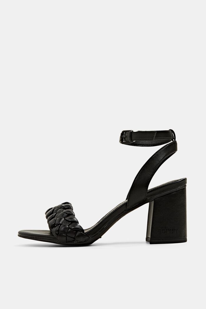 Sandaler med blockklack, BLACK, detail image number 0