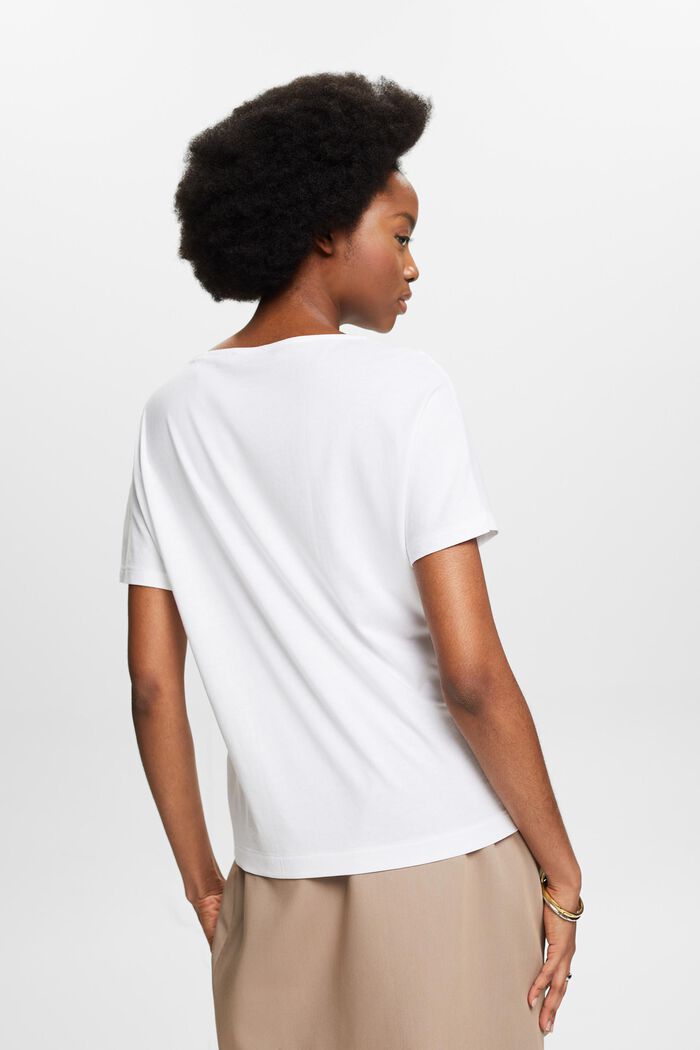 T-shirt med grafiskt tryck, WHITE, detail image number 2