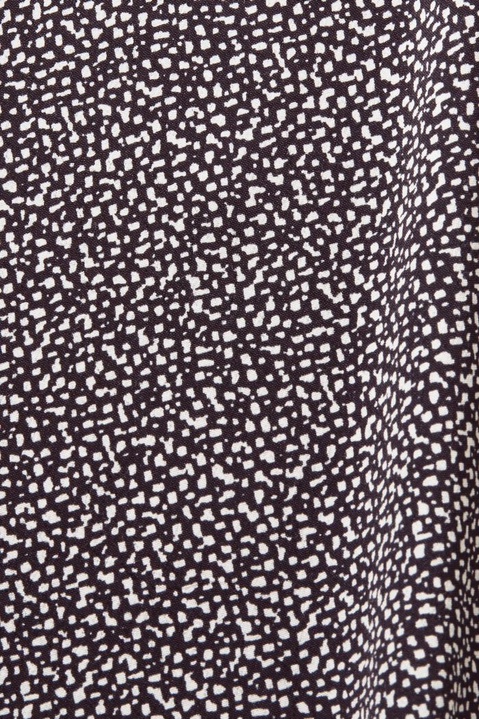 Blus med mönster, LENZING™ ECOVERO™, BLACK, detail image number 5