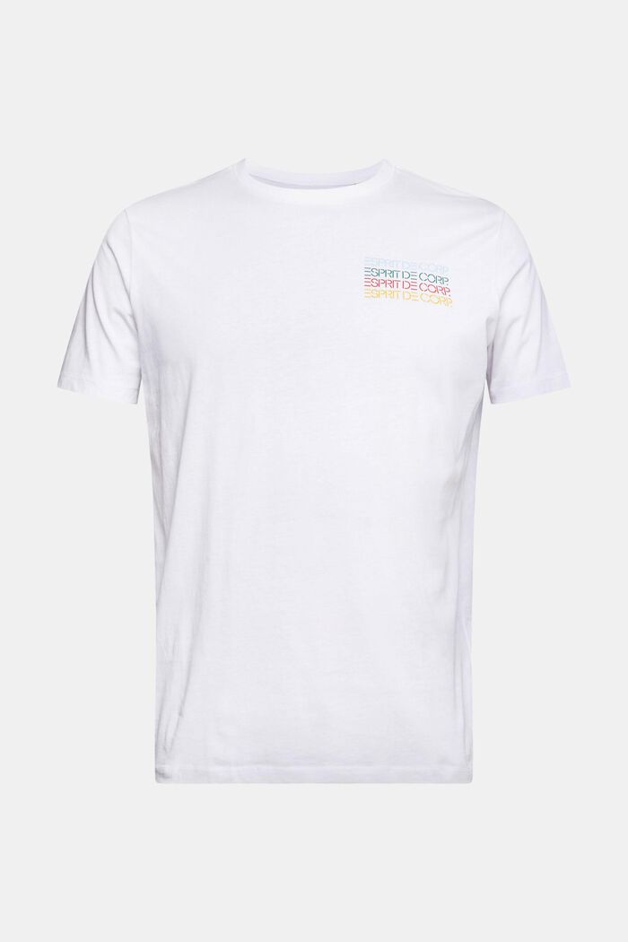 Jersey-T-shirt med färgglatt logotryck