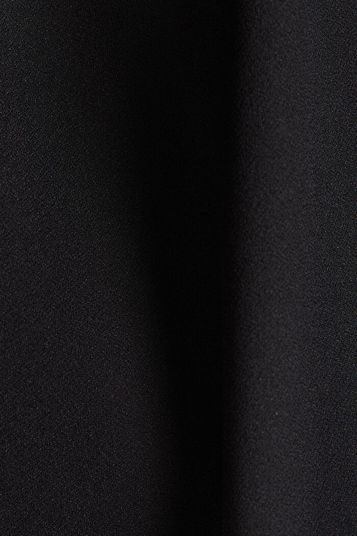 Klänning i crêpe med laserskurna detaljer, BLACK, detail image number 5