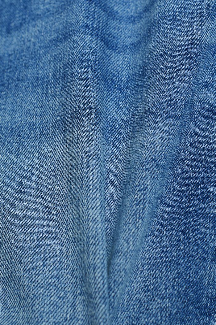 Jeansshorts med medelhög midja, BLUE LIGHT WASHED, detail image number 6