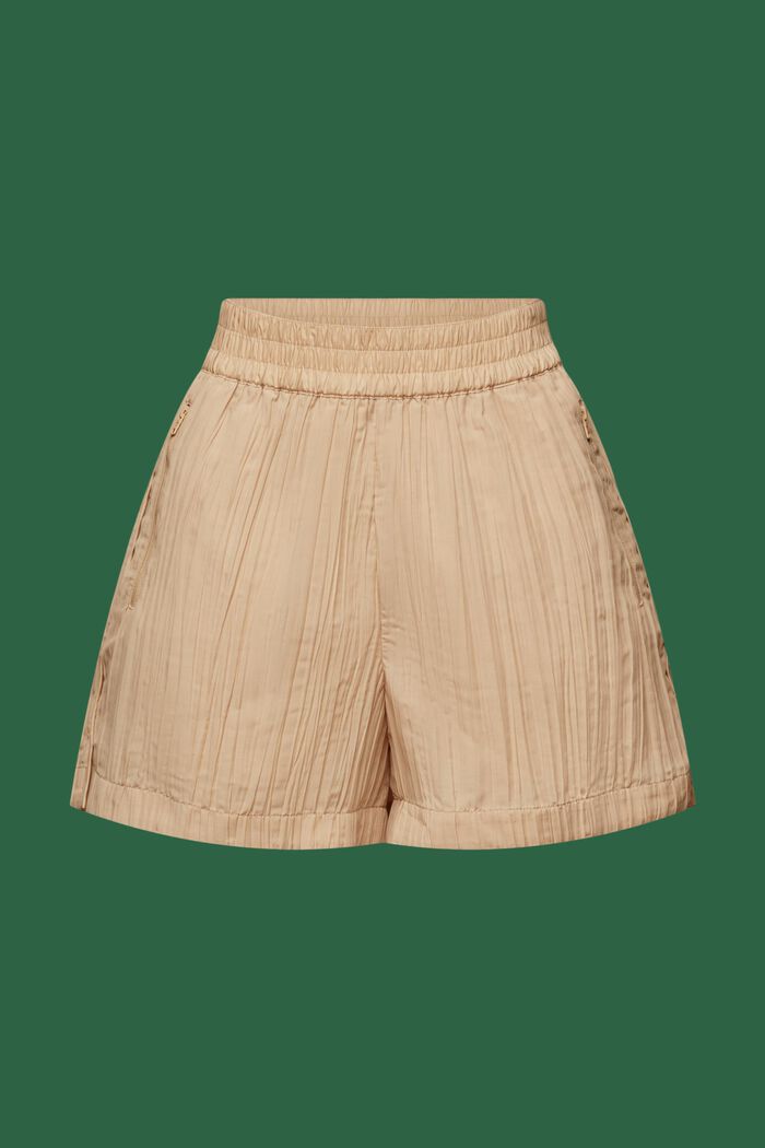 Veckade shorts med hög midja, SAND, detail image number 5
