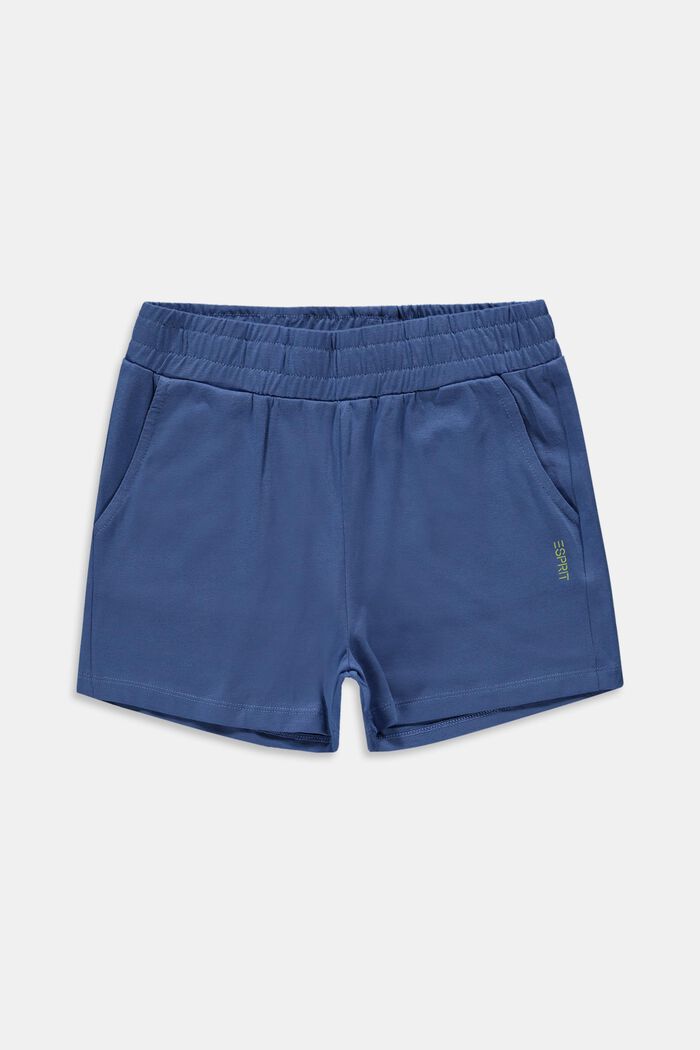 Shorts i jersey, BLUE, overview
