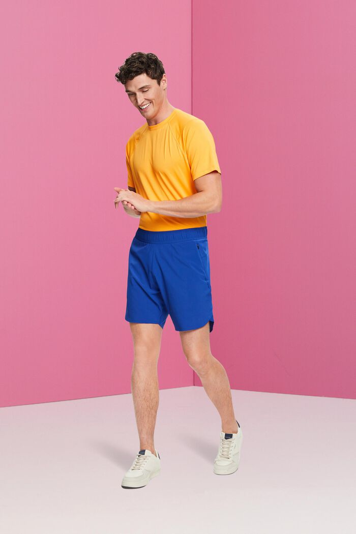 Active-shorts med dragkedjefickor, BRIGHT BLUE, detail image number 1