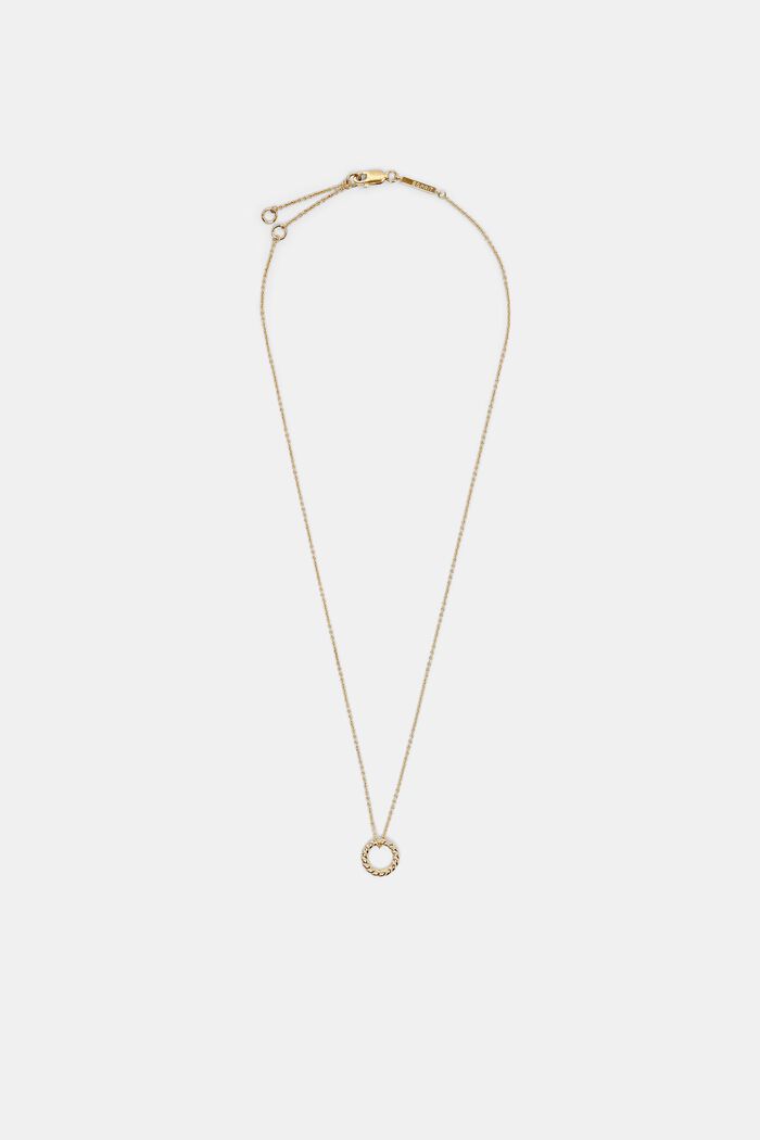 Halsband med runt hänge, sterlingsilver, GOLD, detail image number 0