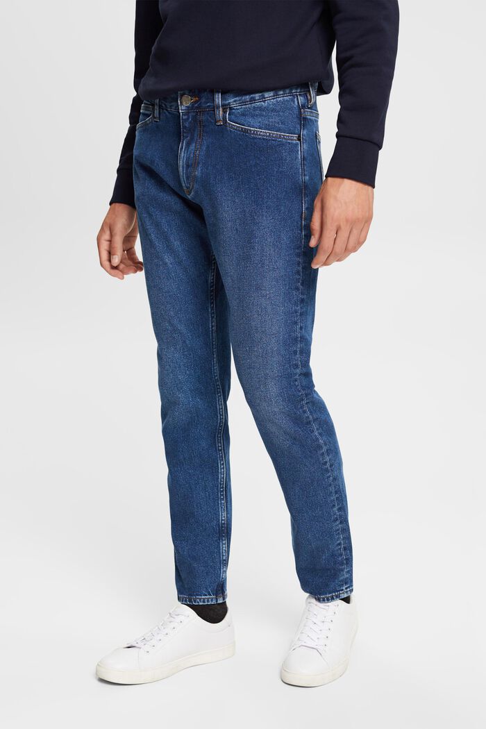 Jeans med smal passform, BLUE MEDIUM WASHED, detail image number 0