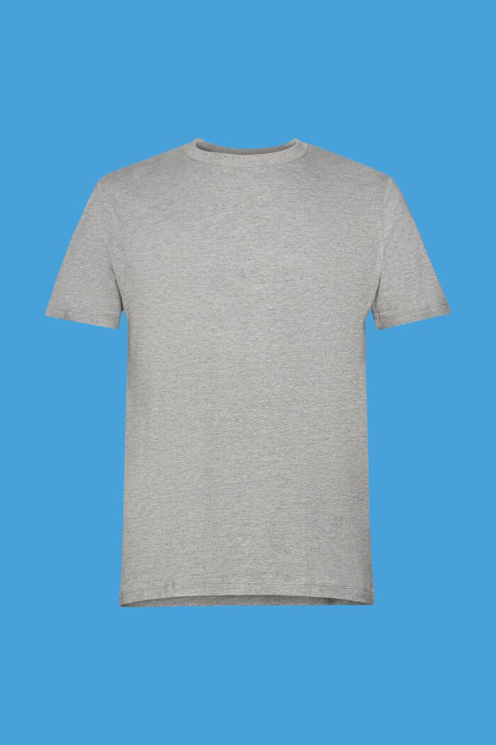 T-shirt med smal passform och rund halsringning, MEDIUM GREY, detail image number 6