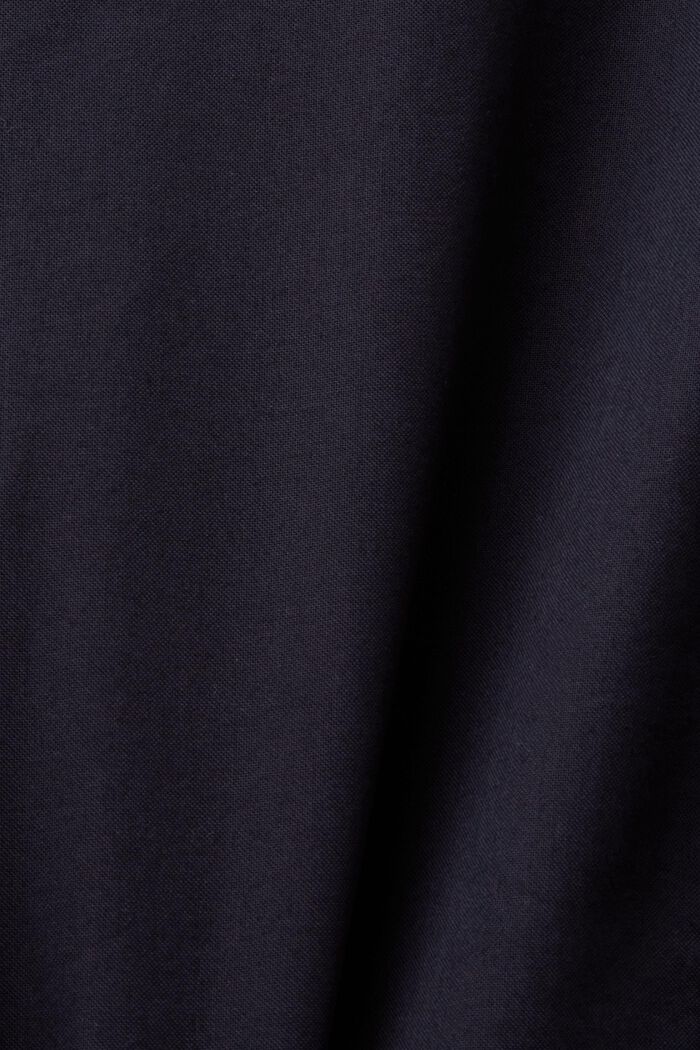 Skjorta med smal passform och ståkrage, BLACK, detail image number 4