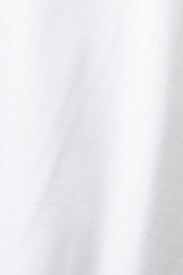 Rundringad T-shirt, WHITE, detail image number 4