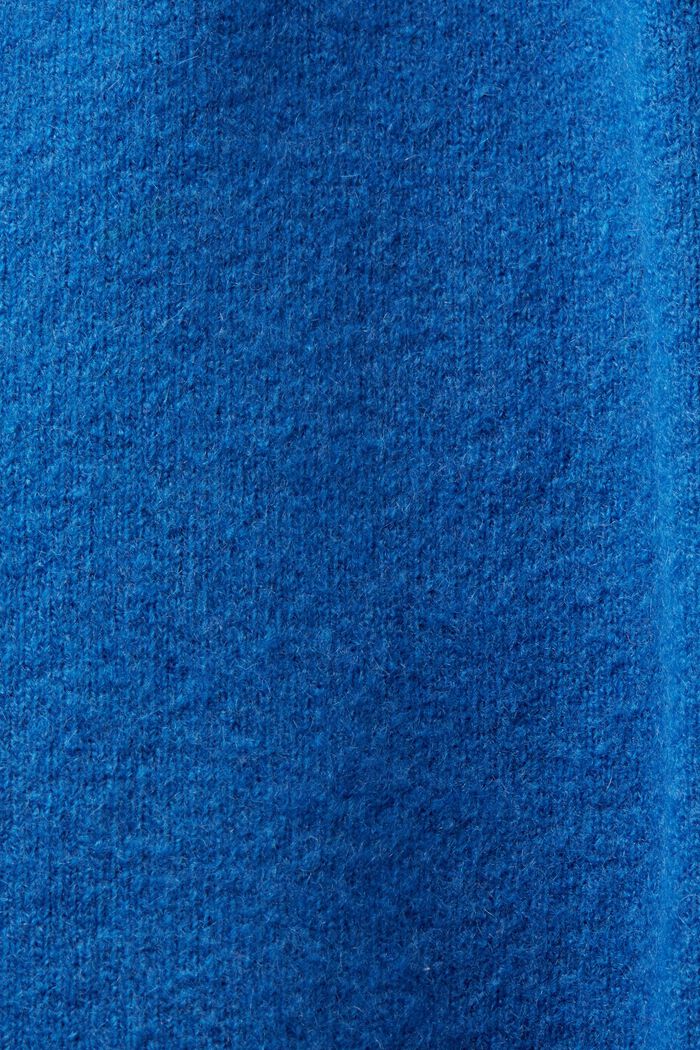 V-ringad tröja i ullmix, BRIGHT BLUE, detail image number 5