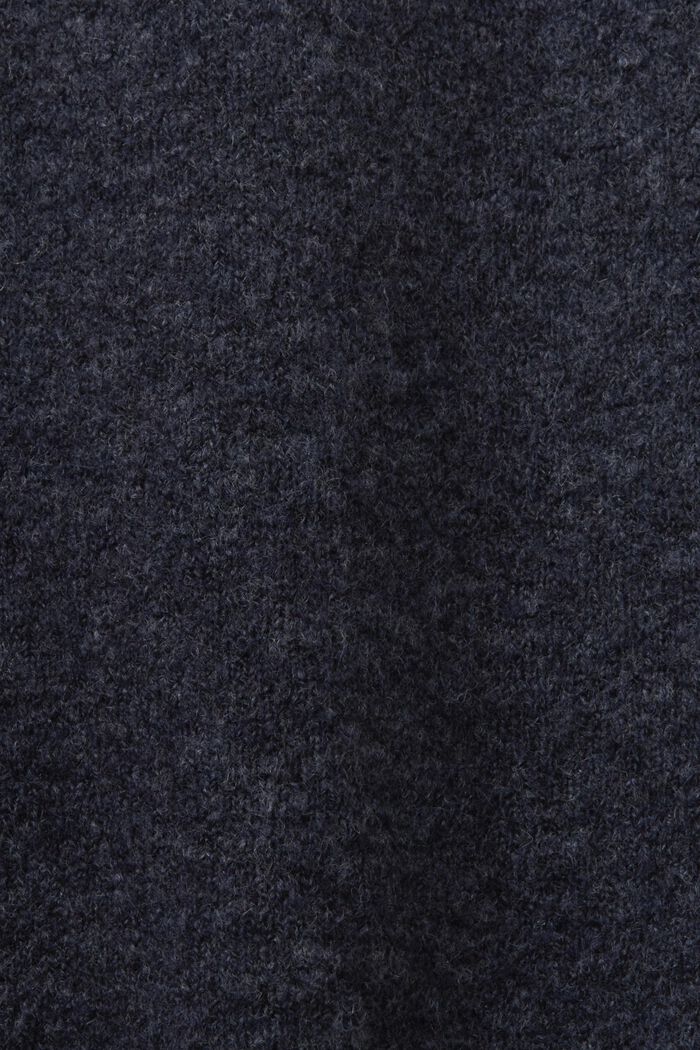 Stickad väst i ullmix, NAVY BLUE, detail image number 5