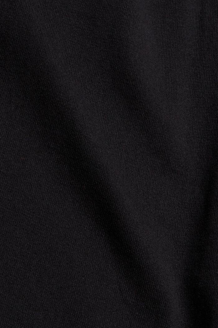 2-i-1: tröja och midiklänning, ekobomullsmix, BLACK, detail image number 4