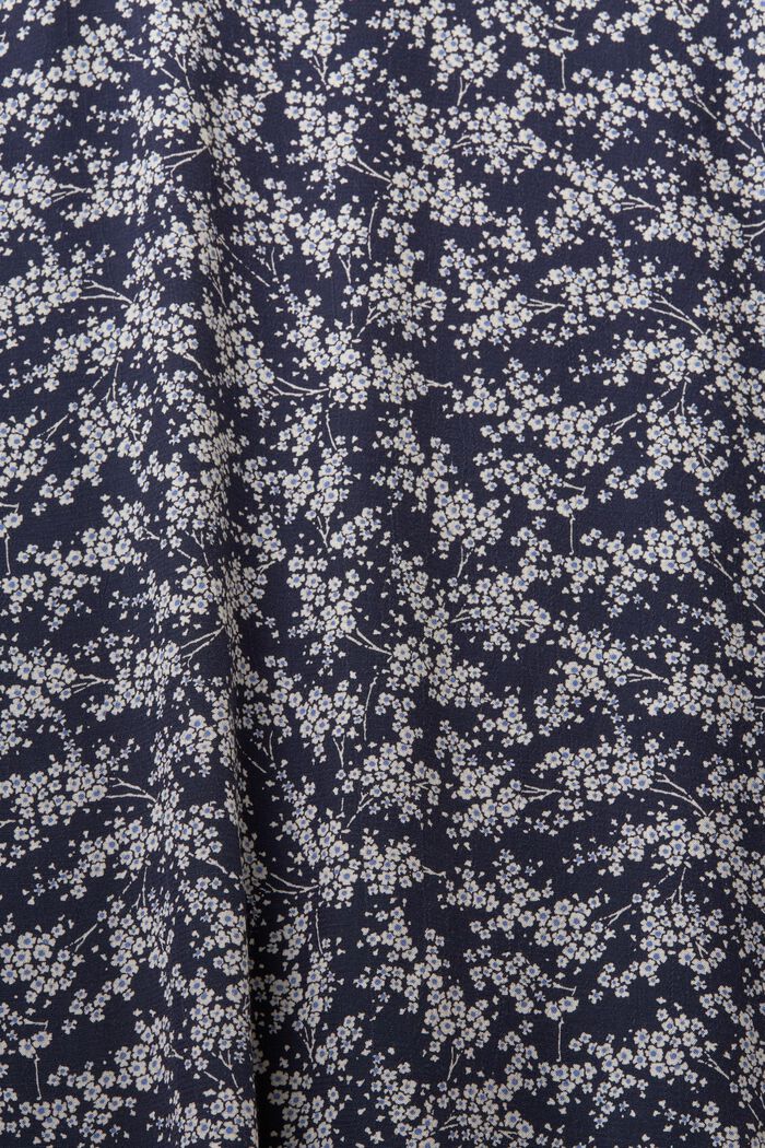 Blus med mönster, LENZING™ ECOVERO™, BLUE, detail image number 5