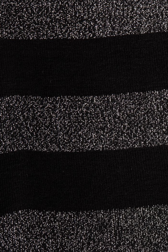 Randigt linne i lamé, SILVER, detail image number 4