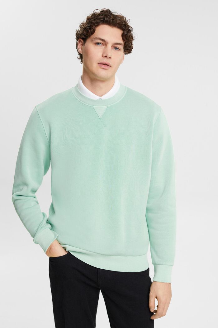 Enkel sweatshirt med normal passform, LIGHT AQUA GREEN, detail image number 0