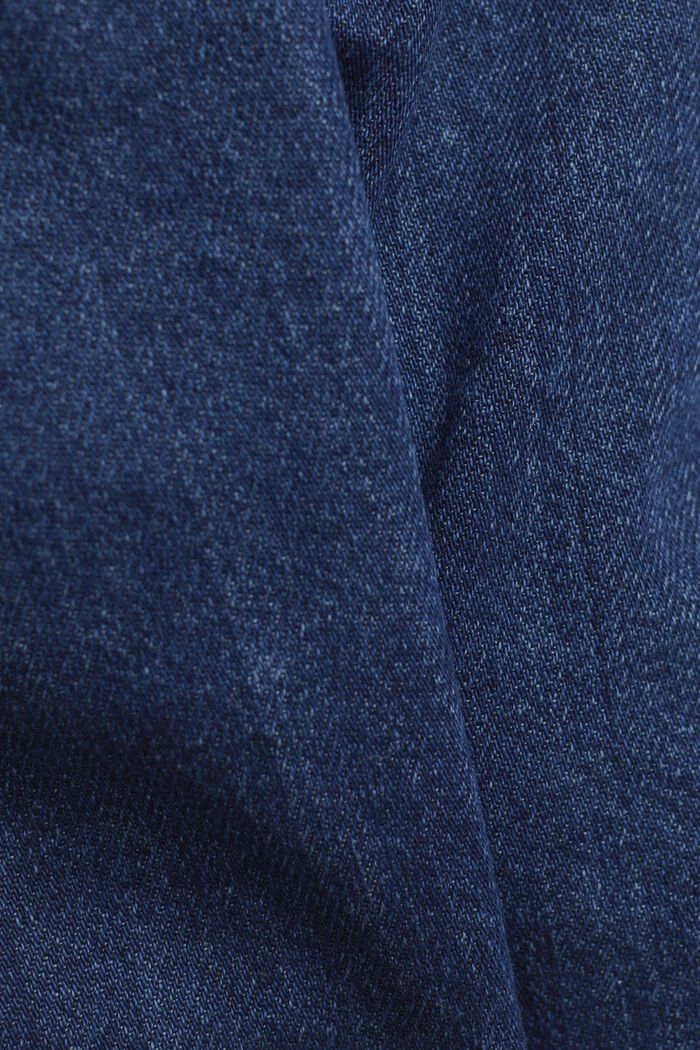 Jeansshorts med dragsko, BLUE DARK WASHED, detail image number 5