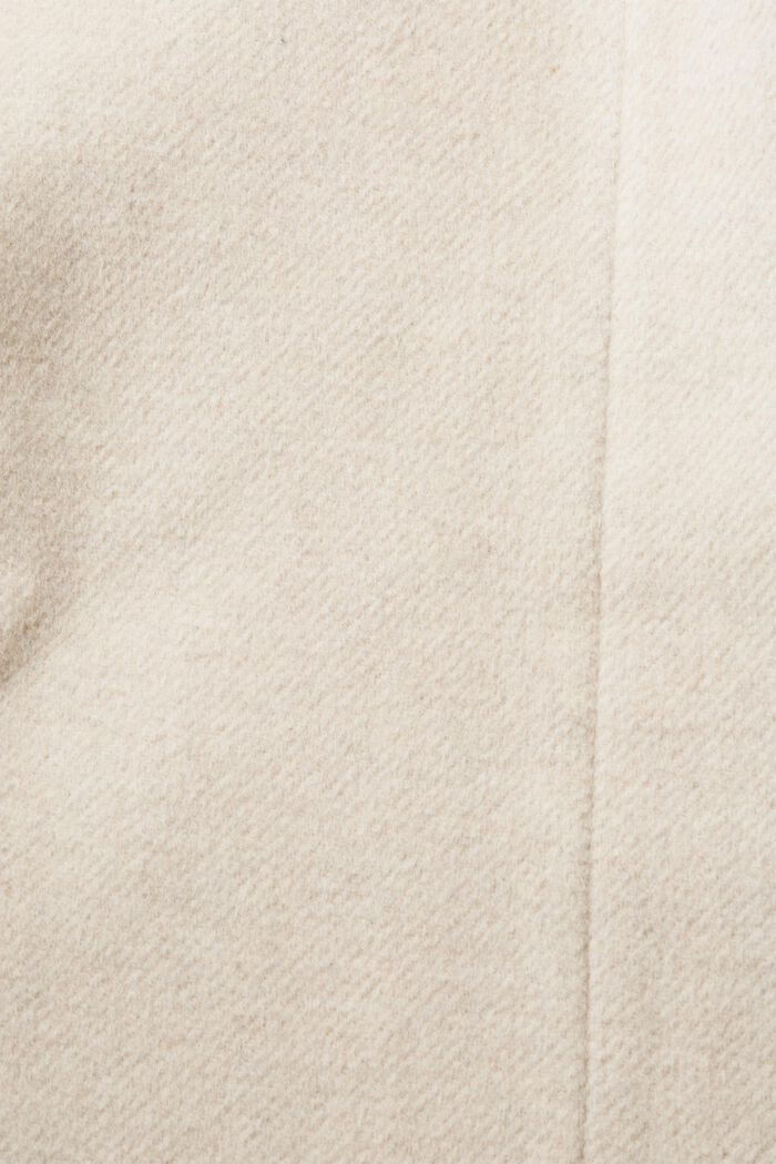 Återvunnet: kappa i ullmix med huva och bälte, ICE, detail image number 4
