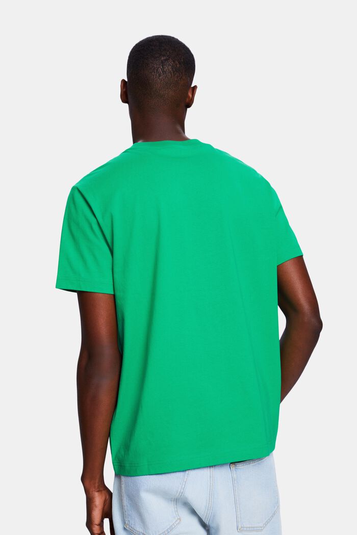 T-shirt med logo, unisexmodell, GREEN, detail image number 2