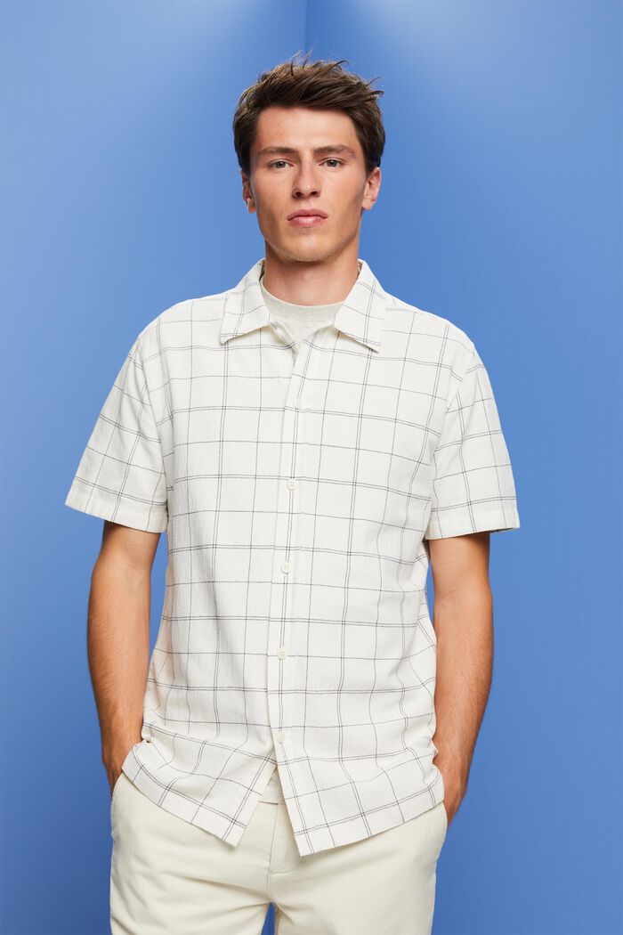 Kortärmad skjorta i 100% bomull, ICE, detail image number 0