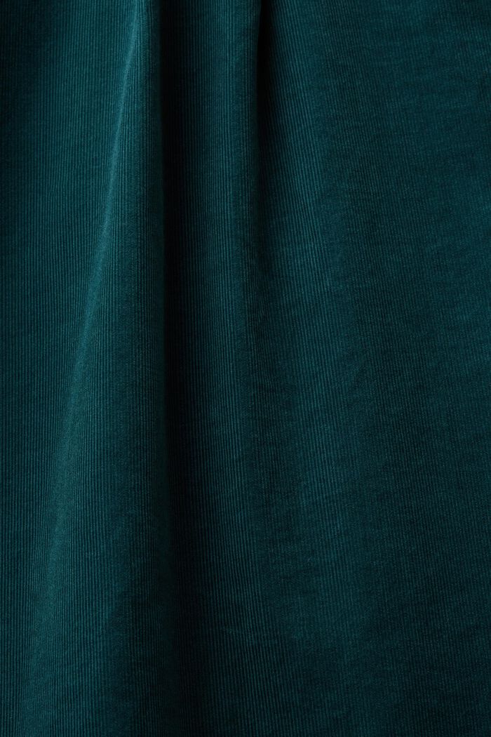 Oversized skjortblus i manchester, EMERALD GREEN, detail image number 5