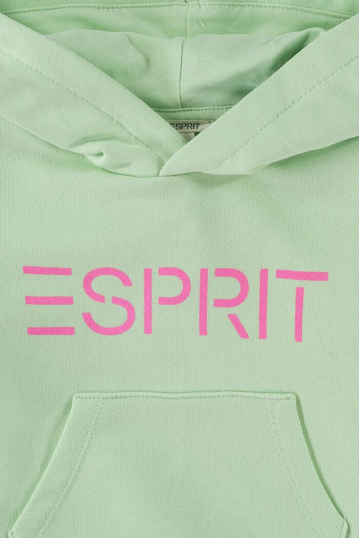 Sweatshirt med logotryck, PISTACCHIO GREEN, detail image number 2
