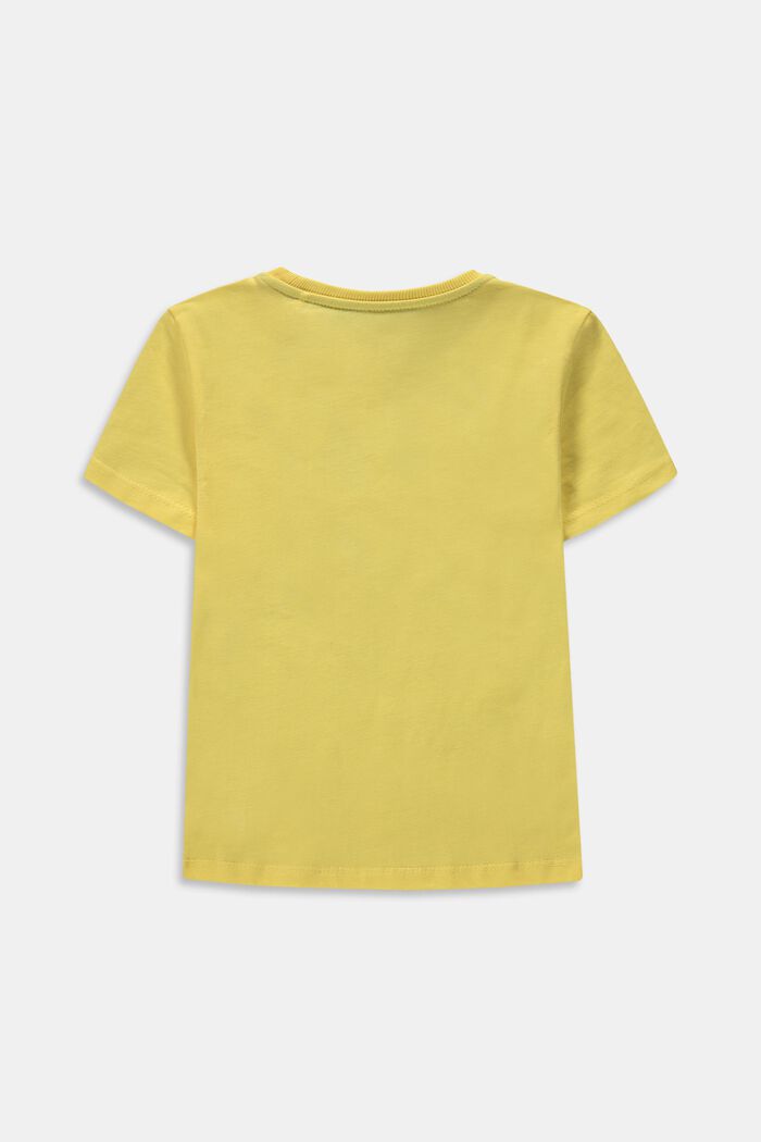 T-shirt med tryck, 100% bomull, HONEY YELLOW, detail image number 1