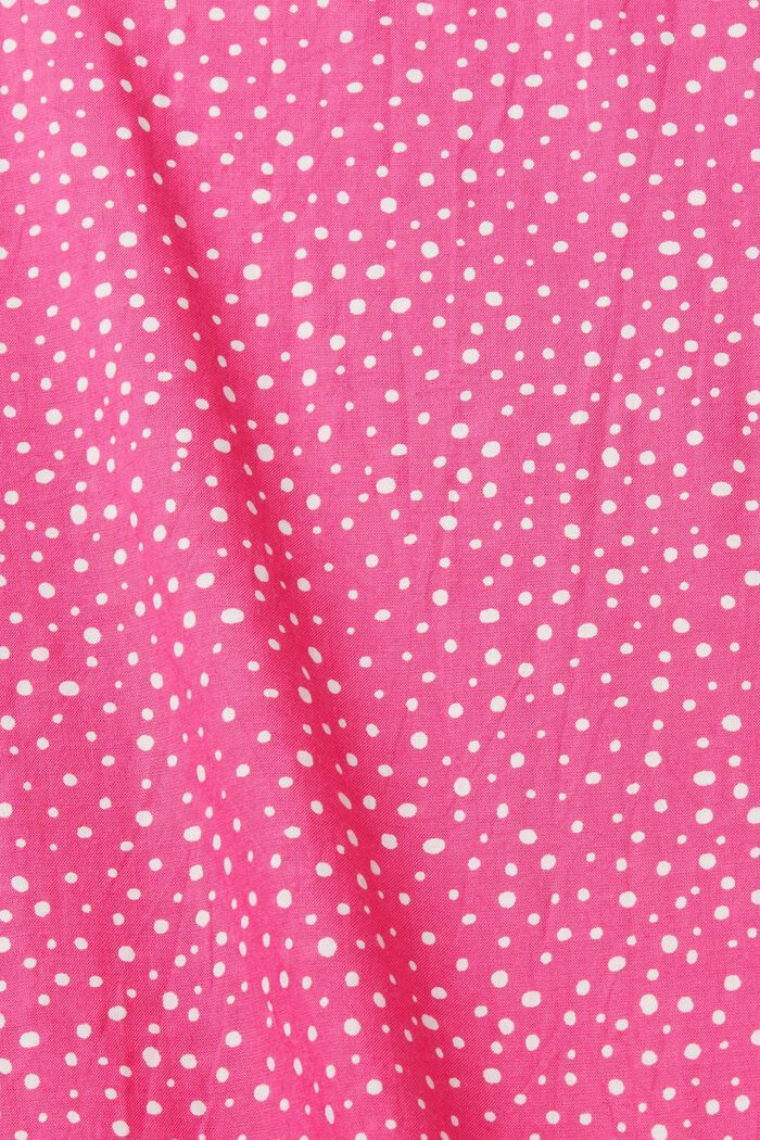 Blus med mönster, LENZING™ ECOVERO™, PINK FUCHSIA, detail image number 5