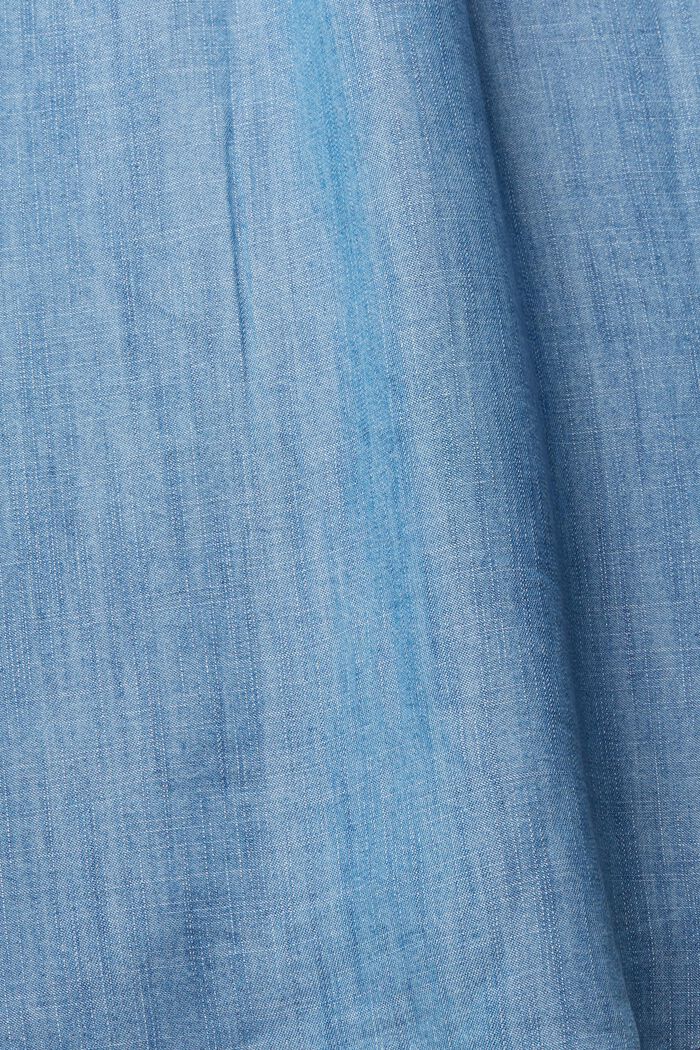 Av TENCEL™: Oversize-blus i denimlook, BLUE MEDIUM WASHED, detail image number 8