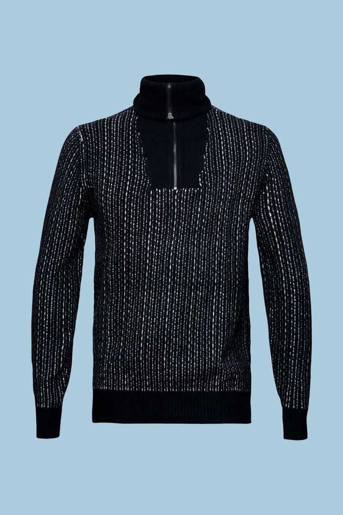 Långärmad Troyer-tröja, NAVY, detail image number 7