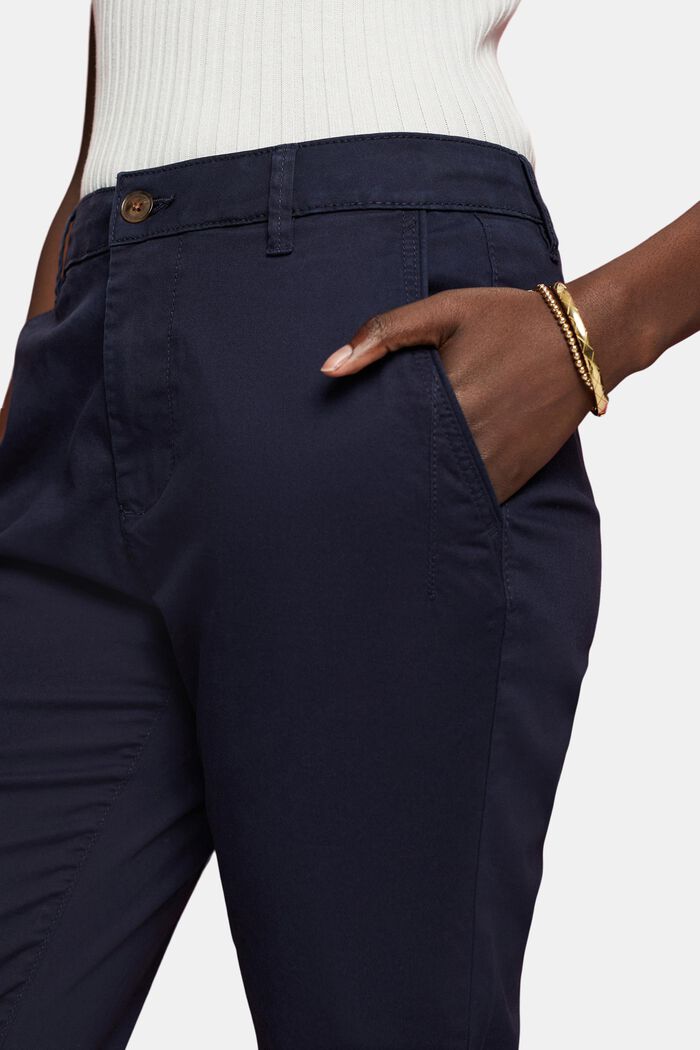 Chinos i stretchig bomull, NAVY, detail image number 2